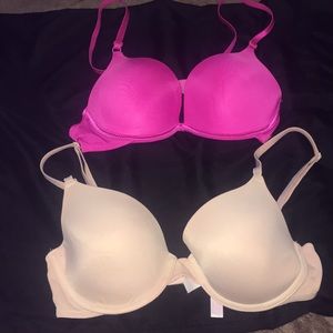💕TWO 34C BRAS- ONE PINK BY VICTORIA SECRET💕